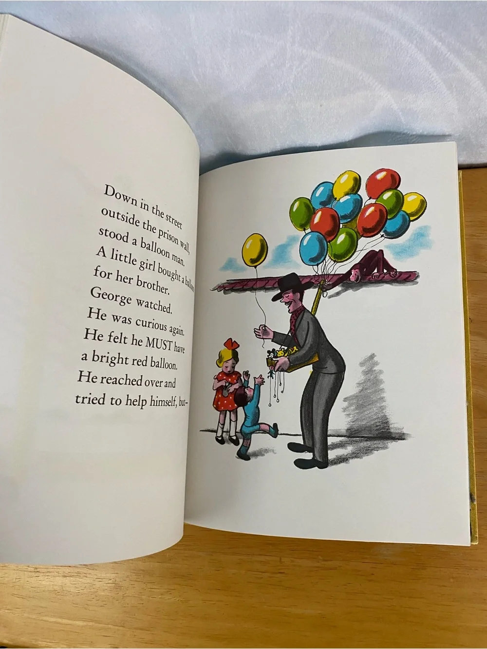 Vintage 1969 Curious George By H.A. Rey, Hard Cover Childrens Book